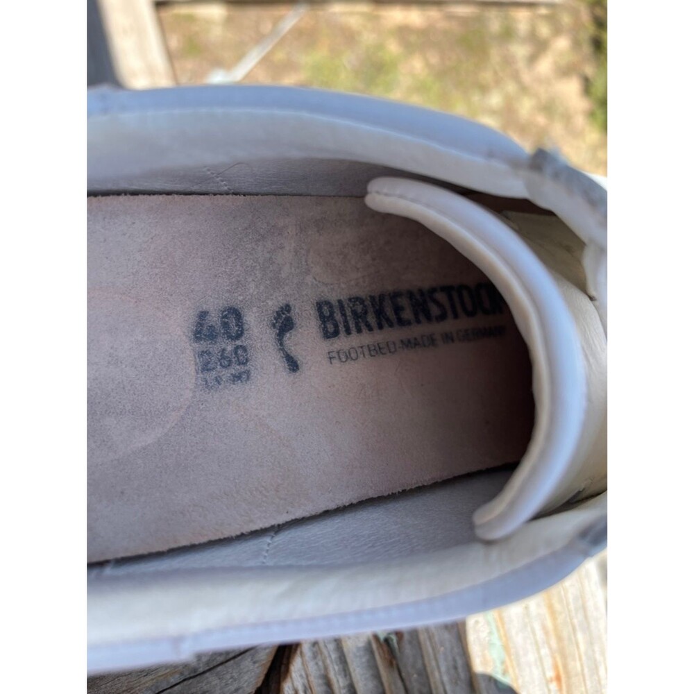 Birkenstock Bend Low White Leather Sz EU 40 US W 9 - 9.5 M 7 - Picture 5 of 8
